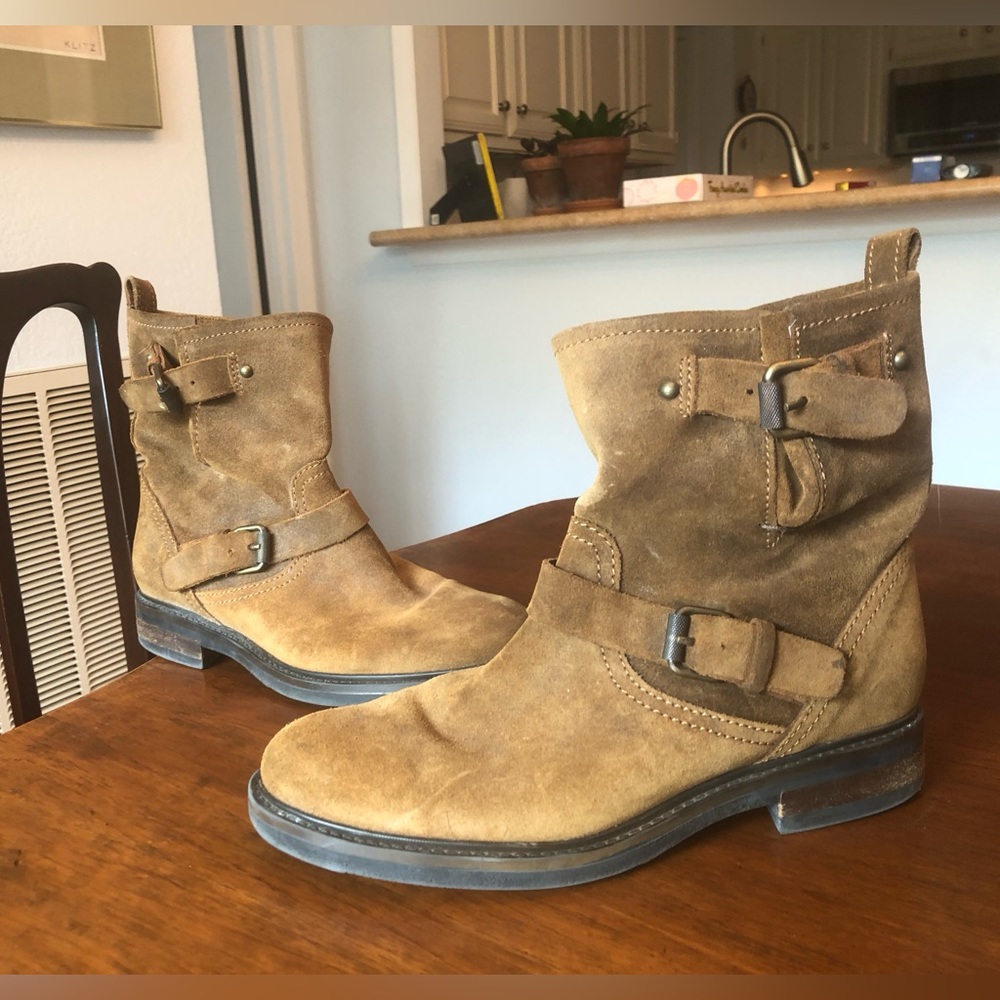 J.Crew Suede Leather Moto Boots